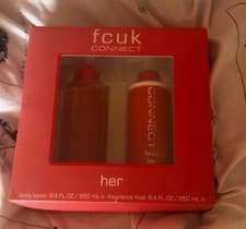 Image of FCUK "Connect Her" Body Mist 250ml & Body Lotion 250ml Gift Set