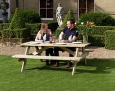 Image of Anchor Fast Devon Picnic Bench 6 Seater - Pressure Treated RRP £299.99