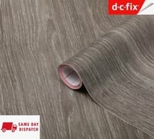Image of D C FIX SHEFFIELD GREY OAK SELF ADHESIVE VINYL WRAP FILM KITCHEN WORKTOPS