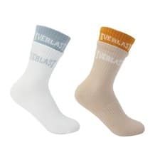 Image of Everlast Kids Rib Crew 2 Pack Socks