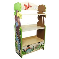 Image of Fantasy Fields Dinosaur Kingdom Wooden Bookcase Girls Boys Gifts Kids Furniture