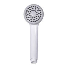 Image of Croydex Amalfi Shower Handset, 1 Spray Pattern, White Plastic Finish, 1/2" B.S.P
