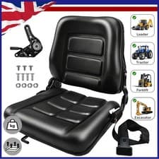 Image of Waterproof Universal Tractor Seat Adjustable Forklift Digger Mower Dumper Seat