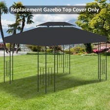 Image of 2 Tier Garden Gazebo Top Cover Replacement Canopy Pavilion Roof 3x3M Waterproof
