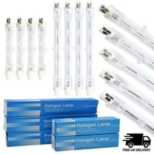 Image of MCC R7s Tungsten Halogen Bulb Lamp Tubes - Linear Various Lengths Watts Volts