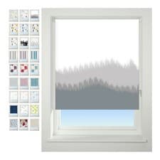 Image of Blackout Roller Blind, Patterned Thermal 100% Blackout Fabric, Window Blind