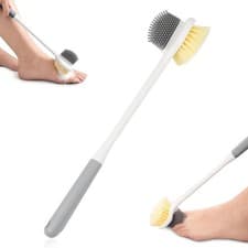 Image of Foot Brush for Shower Scrubber Gap Cleaning Brushes with Long Handles Toe Washer