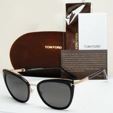 Image of Tom Ford Sunglasses Simona Black Gold Grey FT0717 TF 717 01A