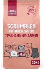 Image of Scrumbles All Natural Dry Cat Food with Chicken and Fresh Salmon 2.5 Kg