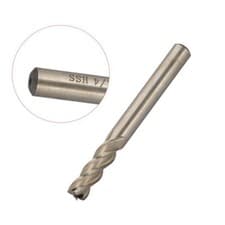 Image of Silver End Mill 5pcs 5x 1/4 x 1/4inch 4 Flute HSS Bit Cutting Practical