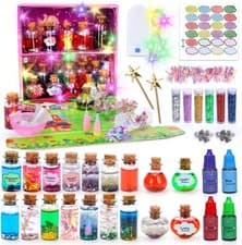 Image of Fairy magic 18 bottles Potion kids crafts making kit Glitter Creative Sparkle