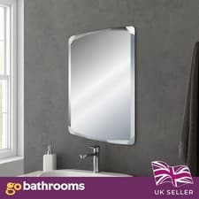 Image of Rectangle Bathroom Mirror Wall Mounted Bevelled Edge Mirror 500 x 700mm