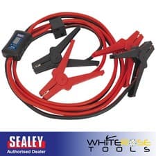Image of Sealey Booster Cables Car Van Jump Leads 3m 400Amp Surge Protection LED Display