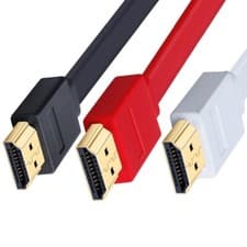 Image of FLAT HDMI Cable v2.0 0.5M/1M 2M/3M/5M/ 7M-10M/15M High Speed 4K 2160p 3D Lead