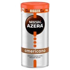 Image of Nescafe Azera Instant Americano Coffee With Ground Beans - The Bigger Tin 140g