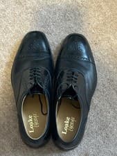 Image of Men’s Black Leather Loake Brogues/Shoes