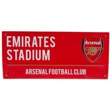 Image of Arsenal FC Emirates Red Street Sign Metal Door Sign Christmas Birthday Gift