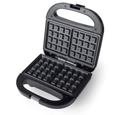 Image of Progress Double Waffle Maker Automatic Temperature Control Non-Stick Plates 750W