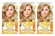 Image of Garnier Belle Color Permanent Hair Dye - 8 Natural Medium Blonde | 3 Pack