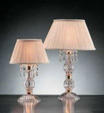 Image of Lamp 1 Light Crystal Gold With Shade Collection 1315