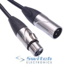 Image of 1m to 20m XLR DMX 3 Pole Male to Female Extension Cable Lead