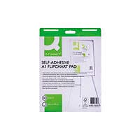 Image of Q-Connect Self-Adhesive Flipchart Pad A1 30 Sheet (Pack of 2) KF37003