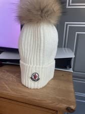 Image of Winter Beanie Bobble Hat Warm Fleece Liner Large Faux Fur Pom Pom Ladies Womens