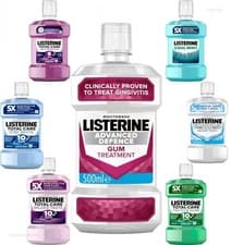 Image of Listerine Advanced Defence Gum Treatment Antibacterial Mouthwash, 500ML/ 1000ML