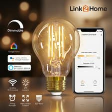 Image of Smart WiFi LED Filament Bulb GLS E27 Dimmable Tunable White
