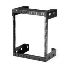 Image of StarTech 12U 19inch Wall Mount Network Rack - 12inch Deep 2 Post Open Frame S...