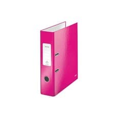 Image of Leitz Wow 180 Lever Arch Organizer File 80mm A4 Pink ( Pack of 10 ) 10050023