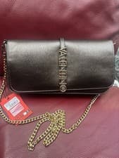 Image of Valentino Bag Materia Shoulder Bag Available In The Colour Bronzo Black