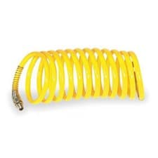Image of Speedaire 3/8" ID x 25 ft Nylon Coiled Air Hose 165 PSI YL 1VEJ2 Speedaire 1VEJ2