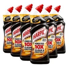 Image of 6 x HARPIC POWER PLUS TOILET CLEANER CITRUS FRESH 750ML KILLS 99.9% OF BACTERIA