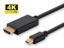 Image of MicroConnect MDPHDMI2B-4K Mini DisplayPort 1.2 to HDMI Cable, 4K 2m, Gold-Plated