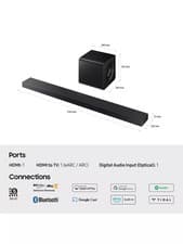Image of Samsung HW-QS700F Bluetooth Wi-Fi Soundbar with Wireless Subwoofer, Black