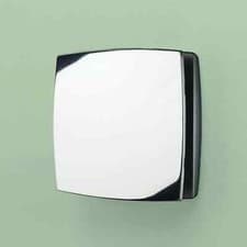 Image of Breeze Chrome Wall Mounted Bathroom Fan with Timer & Humidity Sensor | 32900