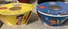 Image of 2 x Kelloggs Plastic Cereal Bowl & Spoon Coco Pops rice Krispies new 7