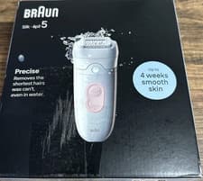 Image of Braun Silk-epil 5, Epilator For Easy Hair Removal, White/Flamingo 5-000