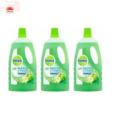 Image of Dettol Anti-Bact CLEAN & FRESH Floor Cleaner – Green Apple Scent – 1L (Pack of 3