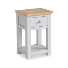 Image of Duchy 1 Drawer Bedside Table with Oak Top | Multiple Colours | Fully Assembled