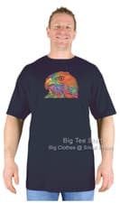 Image of Big Mens Big Tee Shirt Brilliant Hawk T-Shirt Sizes 2XL 3XL 4XL 5XL 6XL 7XL 8XL