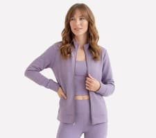 Image of SKECHERS Hoodless Hoodie Go Walk Everywhere Jacket in Purple Medium (fmn34-36)