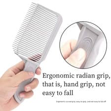 Image of Men Hair Comb Blending Fade Styling Arc Flat Barber Positioning Comb Tool