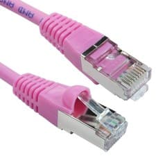 Image of PINK 5m Ethernet Cable CAT6 Network Lead S/FTP Full Copper Screened Quality