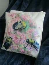 Image of  Bee Cushion Cover  45x45 beige not white new