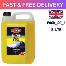 Image of CarPlan Ultra Wax & Wash Car Shampoo, 5 L