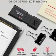 Image of Kingston DataTraveler DT100 G3 16GB 32GB 64GB USB 3.2 Flash Stick Memory Drive