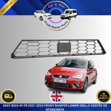 Image of SEAT IBIZA 6F FR 2018–2021 Front Lower Centre Bumper Grille NEW OE 6F0853667A