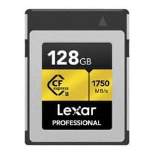 Image of 128GB Lexar Professional CFexpress Type B Gold Series Memory Card, 1750MB/s Read